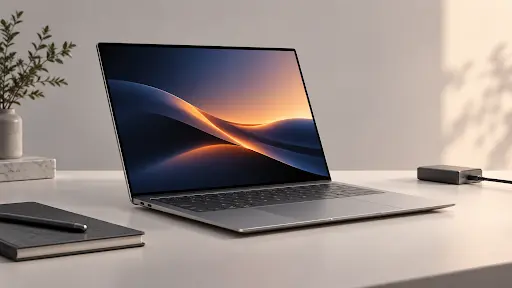 Dell XPS 14 2026 review: laptop open showing tandem OLED display